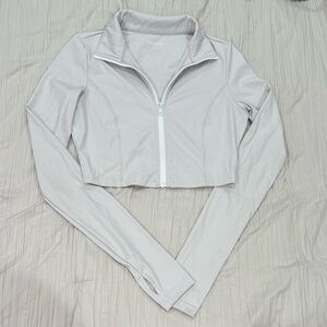 Gold Hinge Light Stone Zip Up Jacket